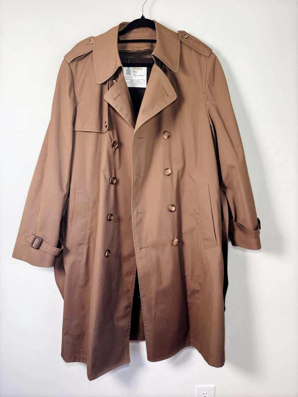 Vintage London Fog Maincoats Trench Coat Brown Size 40 Reg